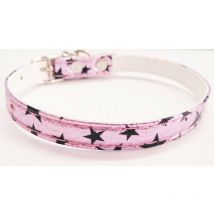 Collier chat avec étoiles roses avec cloche Offre exclusive