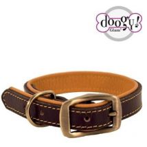 Collier chien Doogy Cuir Cognac Taille : T3