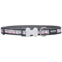 Collier chien Red Dingo gris flamants rose Taille : T2