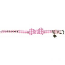 Collier chien Vichy Rose : T30