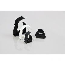 Collier clips 13mm 20 pièces blanc Elektroplast