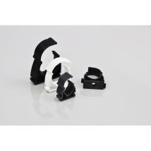 Collier clips 32mm 20 pièces blanc Elektroplast