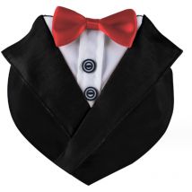 Yzmrbdqc - Collier de chien formel de smoking de mariage pour chien, collier de chien avec nœud papillon, collier de nœud papillon réglable pour chien