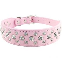 Collier de Chiots Bling Collar Animaux de Compagnie Collier de Chien Mignon avec Diamante pour Les Filles