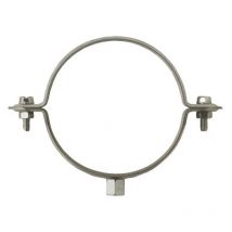 Collier de descente gouttière galvanisé, diamètre 153 mm, filetage pattes à vis 7x150