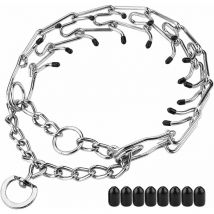 Collier de Dressage à Griffes pour Chien,Chien Collier étrangleur Réglable détachable,Métal Collier de Dressage Réglable pour Gros Chien Animal