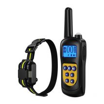 Collier De Dressage pour Chien Rechargeable - Collier Anti Aboiement - 3 Modes Choc Électrique/Vibration/Son - Télécommande 500M, Réglable pour