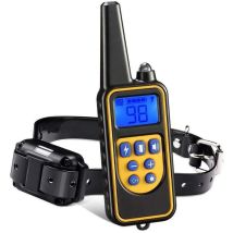 Pyygy - Collier De Dressage Pour Chiens Rechargeable Et Ip67 Étanche Avec Distance De 800m Avec 99 Niveaux De Mode Vibration, Choc Electrique, Sonore.