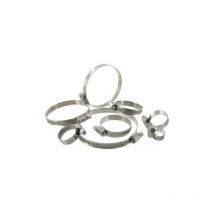 Collier de durite 40-60 bande et capot inox sachet de 10 colliers