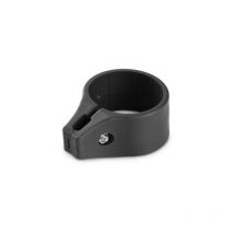 Collier de fixation rond pour portillon grillagé 60mm Gris anthracite
