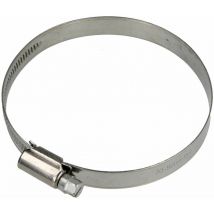 Collier de serrage 12 mm inox plage de serrage 70 - 90 mm