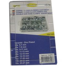 Stanford - 11475 - Collier de serrage a oreille lot de 175 pieces assorties de 5 à 27 mm