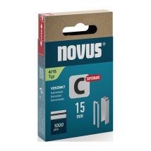 Novus - Clip arrière étroit type c 4 L.6mm patte L.15mm fil L.1,1mm 1000 pièces.