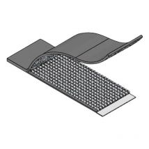 RKWFA-16-300 Collier de serrage auto-agrippant à coller partie velours et partie agrippante (l x l x h) 52.3 x 19.8 x 1.5 mm noir 1 pc(s) S27494