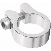 Collier de serrage de tige de selle argent vélo attache aluminium sur cadre, diamètre 31.8mm