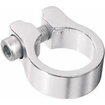 Collier de serrage de tige de selle argent vélo attache aluminium sur cadre, diamètre 34.9mm