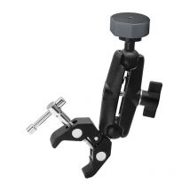 Coocheer - Collier de serrage rond, support de serrage réglable portable avec adaptateur en alliage d'aluminium pour support de signal Starlink V4