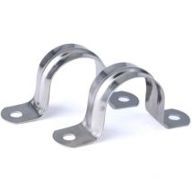 Treetalk - Collier de serrage 16MM 304 Acier Inoxydable U-Tube Pince Anneau De Connexion Tuyau Pince Carte serrage en forme de u Selle Carte Tuyau