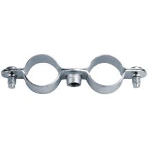 Doble collar de acero cincado - Paso 7x150 Ø16 - Caja de 50