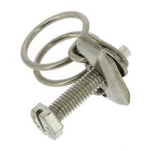 Collier double fil inox Ø15 à 18mm
