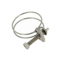 Collier double fil inox Ø37 à 42 mm