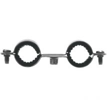 Collier double isolé pour tube de 18 mm - sachet de 10