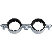 Profix - Doppelschelle Isophonic Stahl verzinkt - Steigung 7x150 Ø12 - Packung mit 50 Stück