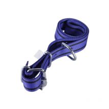 Collier en nylon double 125 x 4 cm bleu