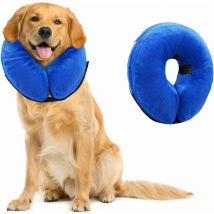 Collier Gonflable pour Chien, Collier Gonflable réglable Collier de Protection Gonflable Lavable pour Animaux de Compagnie pour Animaux se remettant