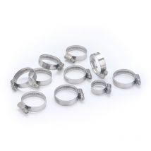 Collier de serrage inox largeur 12 mm Aroz 25 à 40 mm x10 colliers