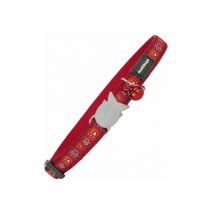 Collier pour chat Red Dingo Style Rouge Empreinte d'animal (20-32 cm) (1,2 x 20-32 cm)
