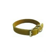 Collier pour chien en cuir de buffle cousu largeur 20 mm long 45 cm colliers pour chien