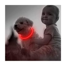 Gotrays - Collier pour chien led rechargeable par usb pour la sécurité nocturne - Collier lumineux tendance pour chiens de petite, moyenne et grande