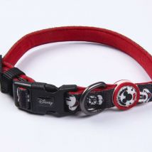 Mickey Mouse - Premium Dog Collar de Colour Black and Red - Size xxs-xs - Quick Release de Click - Détails en 3D - Col de Perro Elaboré en Polyester