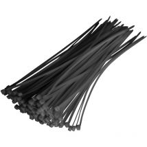 Collier rapide noir lot de 100 colliers 100 x 2,5 mm