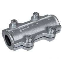 GEBO Collier de réparation Long DS fonte malléable galvanisée 1/2''