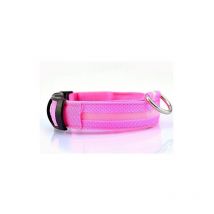 Mediawave Store - Collier réglable led pour chiens et chats différentes tailles et couleurs Couleur: Rose - Taille: xl