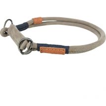 Trixie - Collier semi-étrangleur be nordic - Cuir - l-xl 55 cm - ø 10 mm - Gris