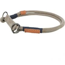 Trixie - Collier semi-étrangleur be nordic - Cuir - L50 cm - ø 10 mm - Gris