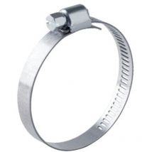 Serflex - Colliers de serrage acier W2 bande ajourée 14 mm, diamètre de serrage minimum 18/maximum 28 mm, boîte de 25 pièces