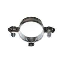 Plombelec - 100 Colliers De Fixation Tube Simple Acier Zingué 7x150-ø10
