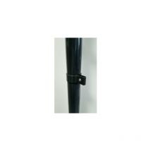 Colliers Simples de Fixation Poteaux Ronds Gris Anthracite - Lot de 6 - jarditop