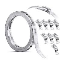 Csparkv - Colliers de serrage, colliers de serrage en acier inoxydable 304 Colliers de serrage réglables Colliers de serrage en acier inoxydable