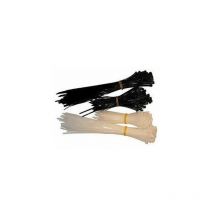 Colliers De Serrage En Nylon Noirs Et Blancs Assortis - 1000 Colliers