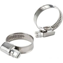 Collier de serrage inox 16 à 27mm 2pcs