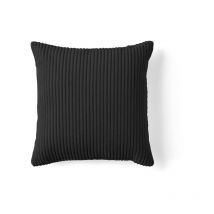 Colombine - coussin - en velours côtelé - 40x40 cm - noir