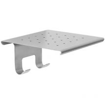 Mensola con gancio tergivetro per complemento aggiuntivo cestino doccia/vasca inox lucido codice prod: B96440IX - Colombo Design