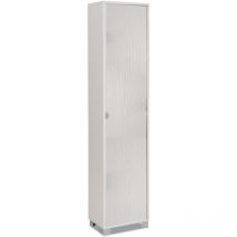 Colonna 1 anta bianco fiammato, 43x190x29 cm