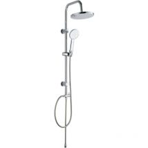 Tuttacasa - colonna doccia Duo saliscendi con soffione e doccetta colonnina LX-4001
