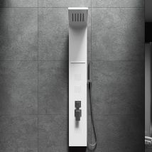 Colonna doccia pannello idromassaggio effetto cascata YH8122 madrid Bianco